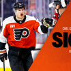 PHILADELPHIA FLYERS AGREE TO TERMS WITH FORWARD CARL GRUNDSTROM ON A ONE-YEAR CONTRACT