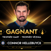 Connor Hellebuyck trophée Hart Vézina 2024-25