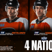 THREE FLYERS PLAYERS MAKE FOUR NATIONS FACEOFF TEAMS