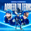 CANUCKS AGREE TO TERMS WITH DEFENCEMAN DEREK FORBORT ON A ONE-YEAR CONTRACT 