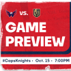 Caps Continue Homestand vs. Vegas