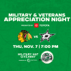 Dallas Stars to host Military and Veterans Appreciation Night on Thursday November 7 110424