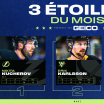 Kucherov, Karlsson et Zacha sont les trois étoiles du mois de mars