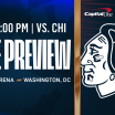 Caps Start Homestand vs. Hawks on Saturday