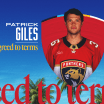 Florida Panthers Agree to Terms with Forward Patrick Giles to a Two-Year, Two-Way Contract