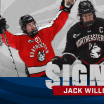 blue jackets sign northeastern jack williams to entry level contract