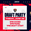 Florida Panthers to Host 2026 NHL Draft Watch Party at Baptist Health IcePlex on Friday, June 26