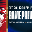 Caps Host Wings in Saturday Matinee