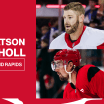 Red Wings assign Austin Watson and Justin Holl to Grand Rapids