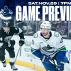 Canucks Close California Swing with Saturday Night Matchup Against Kings