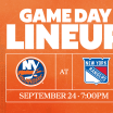 Preseason Game Preview: Islanders at Rangers Sept 24 2024