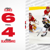 RECAP: Blackhawks Fall to Flames Despite Late-Game Push