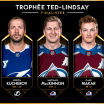 Kucherov, MacKinnon et Makar finalistes au trophée Ted-Lindsay