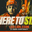 Ducks Match Five-Year Offer Sheet for Carlsson