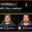 Kucherov, MacKinnon et Matthews finalistes au trophée Ted-Lindsay
