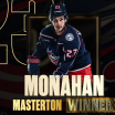 sean monahan bill masterton memorial trophy recipient blue jackets