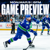 Canucks Begin Eight-Game Homestand on Monday Against Senators 