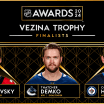 Anunciados los finalistas para el Vezina Trophy de 2024