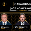 Rick Bowness Andrew Brunette und Rick Tocchet Jack Adams Award