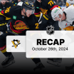 Pittsburgh Penguins Vancouver Canucks game recap October 26