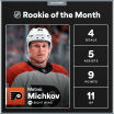 Matvei Michkov named NHL Rookie of Month October 2024