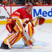 Dustin Wolf playing big in goal for Calgary Flames