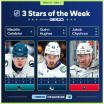 Celebrini, Q. Hughes, Chychrun named NHL 3 Stars of Week December 2, 2024