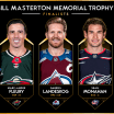 Fleury, Landeskog und Monahan als Masterton-Finalisten gewählt 2024-25
