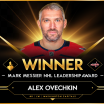 Alex Ovechkin named winner of 2025 Mark Messier Leadership Award