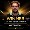 Kingsin Kopitar yllätettiin Lady Byng Trophylla
