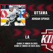 Les Sénateurs d’Ottawa acquièrent Jordan Spence des Kings de Los Angeles