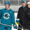 Patrick Marleau joined by son Landon at San Jose Sharks development camp