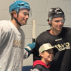 Connor Bedard und Macklin Celebrini geniessen Eislaufen in der Heimat