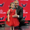 Alex Ovechkin pediatric cancer patient walk red carpet before Washington Capitals season opener