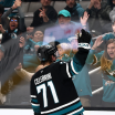 Celebrini completes hat trick in OT, Sharks recover to defeat Mammoth