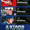 Rasmus Andersson Zach Werenski Macklin Celebrini named NHL 3 Stars of Week November 24 2025