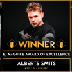 Alberts Smits receives 2026 E.J. McGuire Award of Excellence