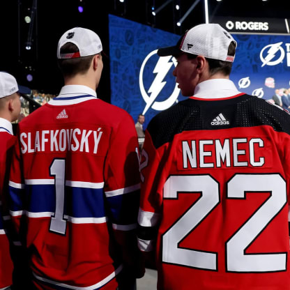 Nemec Slafkovsky Draft Nameplates