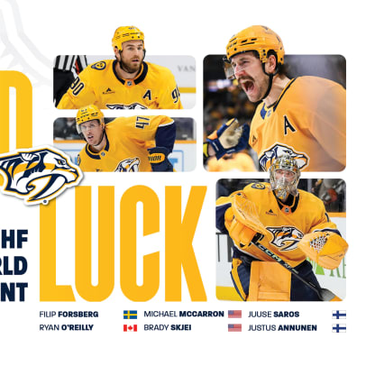 Preds Players, Staff Set to Represent Respective Countries at 2025