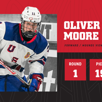 Blackhawks take Oliver Moore with second first-round pick in NHL Draft -  The Chicago Blackhawks News, Analysis and More