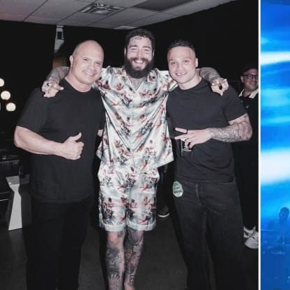 Leafs' Max Domi meets Post Malone after rapper wore his dad's