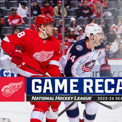 Sprong, Red Wings hand Blue Jackets 4th straight loss
