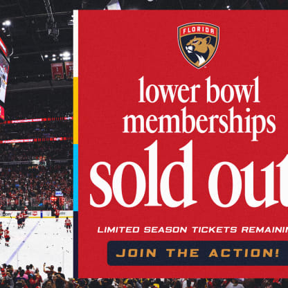 Panthers Announce Sell Out of Lower-Level Territory Memberships