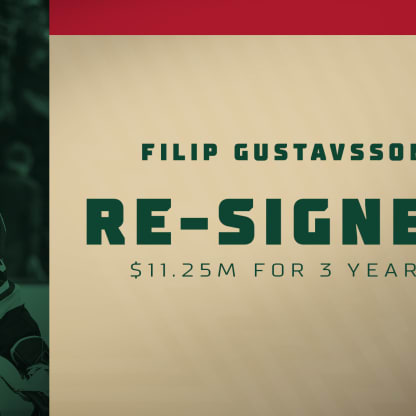 Minnesota Wild re-signs goalie Filip Gustavsson to 3-year deal