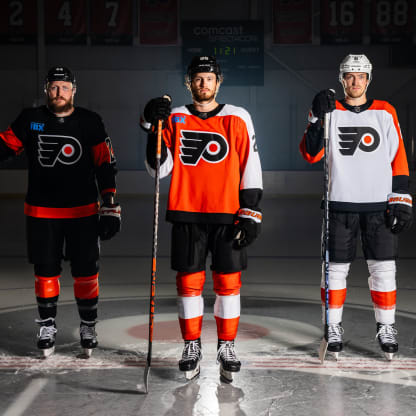 Philadelphia Flyers 2023-24 Season Orange Jersey - All Stitched