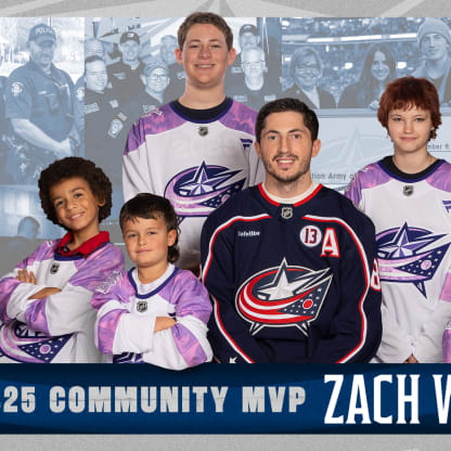 Zach Werenski named Blue Jackets Community MVP for third time