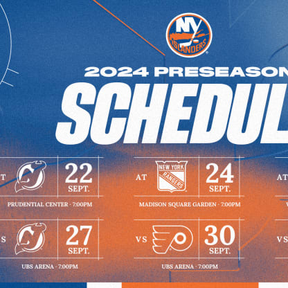 New jersey islanders schedule online