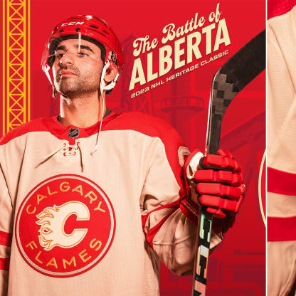 NHL adidas Unveil Heritage Classic Uniforms Calgary Flames