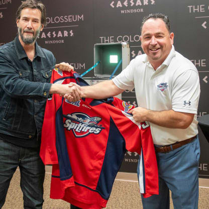 Keanu Reeves signs 1-day contract with OHL's Windsor Spitfires | NHL.com