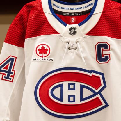 Canadiens announce Air Canada as official road jersey partner Montreal Canadiens